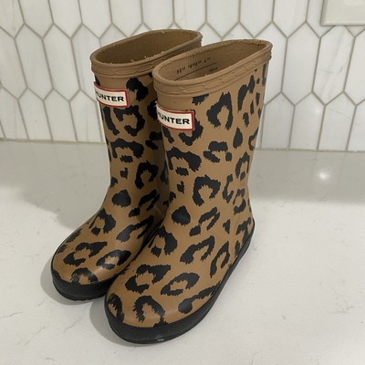 Ankle Boots Womens Wellies Leopard Print Wellies Girls Leopard