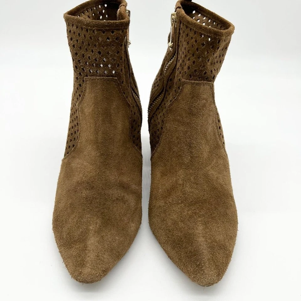 Botín perforado Report Signature para mujer 9 Travi grueso tacón apilado boho Foto 3 de 4