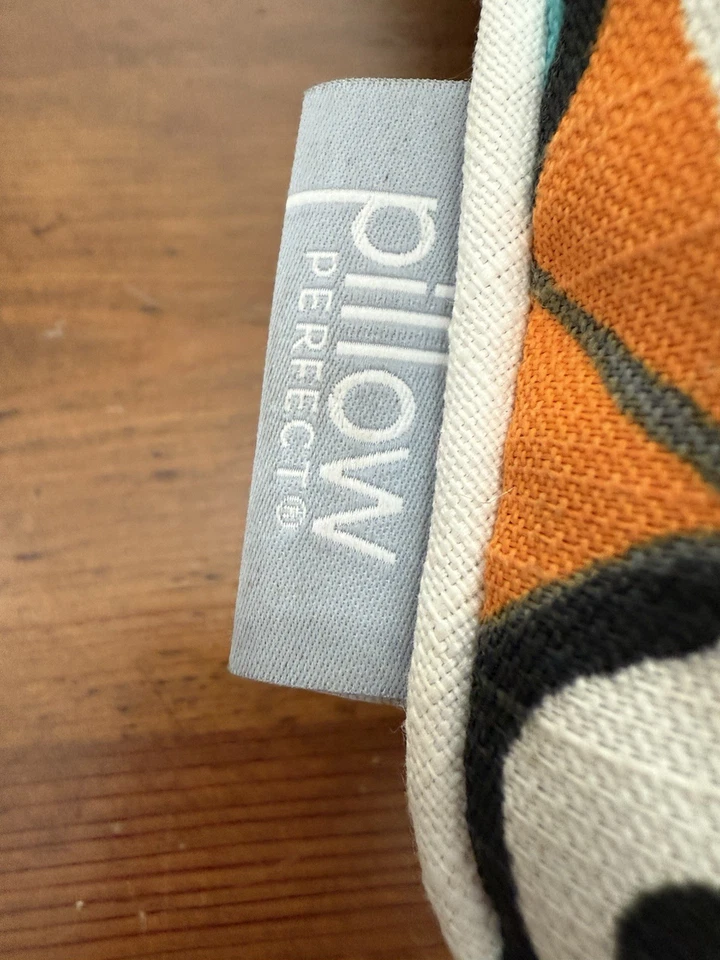 Pillow Perfect Butterfly Garden Turquoise Indoor/outdoor 16” Sq Pillow - Image 3 of 4