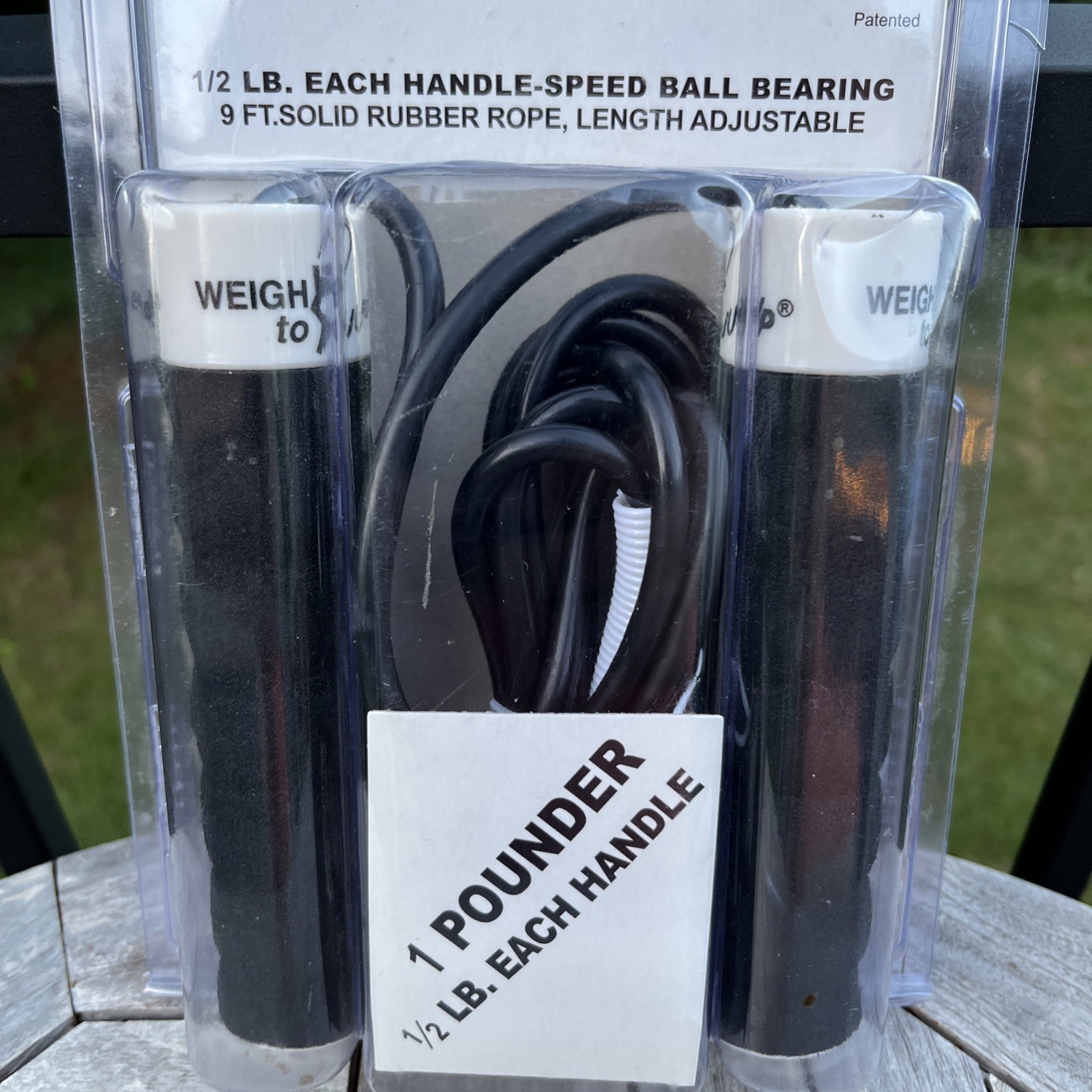 All Pro Weight Adjustable Jump Rope 1 Lb Unit | 1/2 Lb Each Handle 9 Ft Long