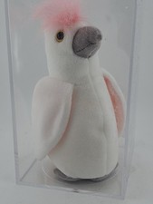 TY Beanie Baby Kuku the Cockatoo with ERRORS RARE RETIRED Bird 1997 1998