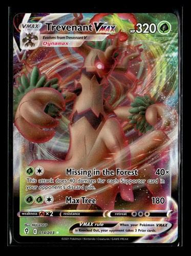 Pokemon Trevenant VMAX #014/203 SWSH07: Evolving Skies
