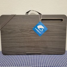 Lapgear Elevation Gray Lap Desk - Phone Holder - Cushion 20”