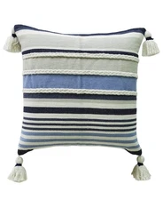Pillow Handwoven braided Textured Stripe Decor