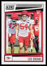 2022 Score Leo Chenal #354 FOOTBALL Rookie Kansas City Chiefs RC