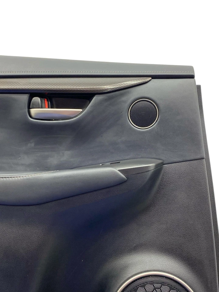 LEXUS NX200t 2016-2017 panel de moldura de puerta trasera izquierda con inserto de metal negro *indentaciones* Foto 2 de 4
