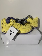 Nike Air Force 1 Low Protro Kobe Bryant Mamba Mentality Size 4 New Tan Purple