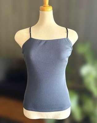 Chacott Balance Navy Camisole with Adjustable Straps & Bra Pocket M, M