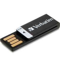 Verbatim USB Flash Drive MPN 43951 16GB Clip-it - Black