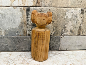 Zuni Pueblo Alan Lewis Carved Wooden 6" Maiden