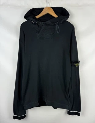 Pull à capuche homme Stone Island vintage en coton taille XXL badge - Photo 1/4