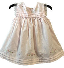 Vintage 1980s Little Bitty Pink Dress Girls 24 Month MINT CONDITION