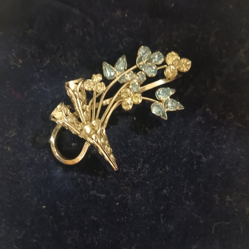 Star Art Sterling Silver Brooch, Pendant rhinestone, gems