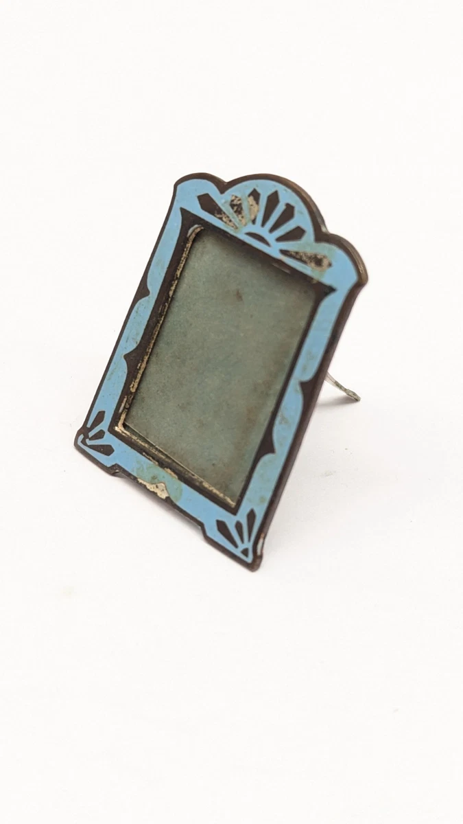 ◼️額縁　オブジェ　アンティークな写真 Enamel Frame In Antique Picture Frames for sale | eBay