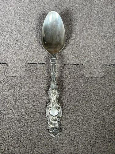 LILY by GORHAM STERLING SILVER DESSERT SPOON  7"  No MONO EXCELLENT CONDITION