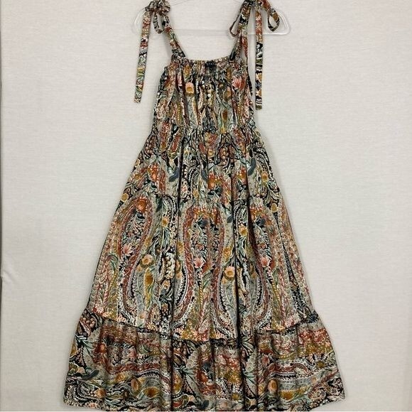 knee length dresses for ladies Reverie Belted Ruffle Midi Dress main image 1