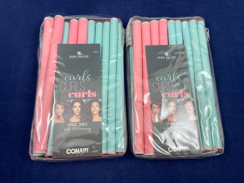 36 Conair Spiral Rollers Curls Soft & Bouncy (2 18pks)