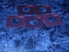 45RPM COMPANY SLEEVES. LOT OF FIVE RSQ. CALIF. ADDRESS.
