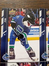 NHL Vancouver Canucks team Mascot Upper Deck NHL hockey cards sold in pairs of 2