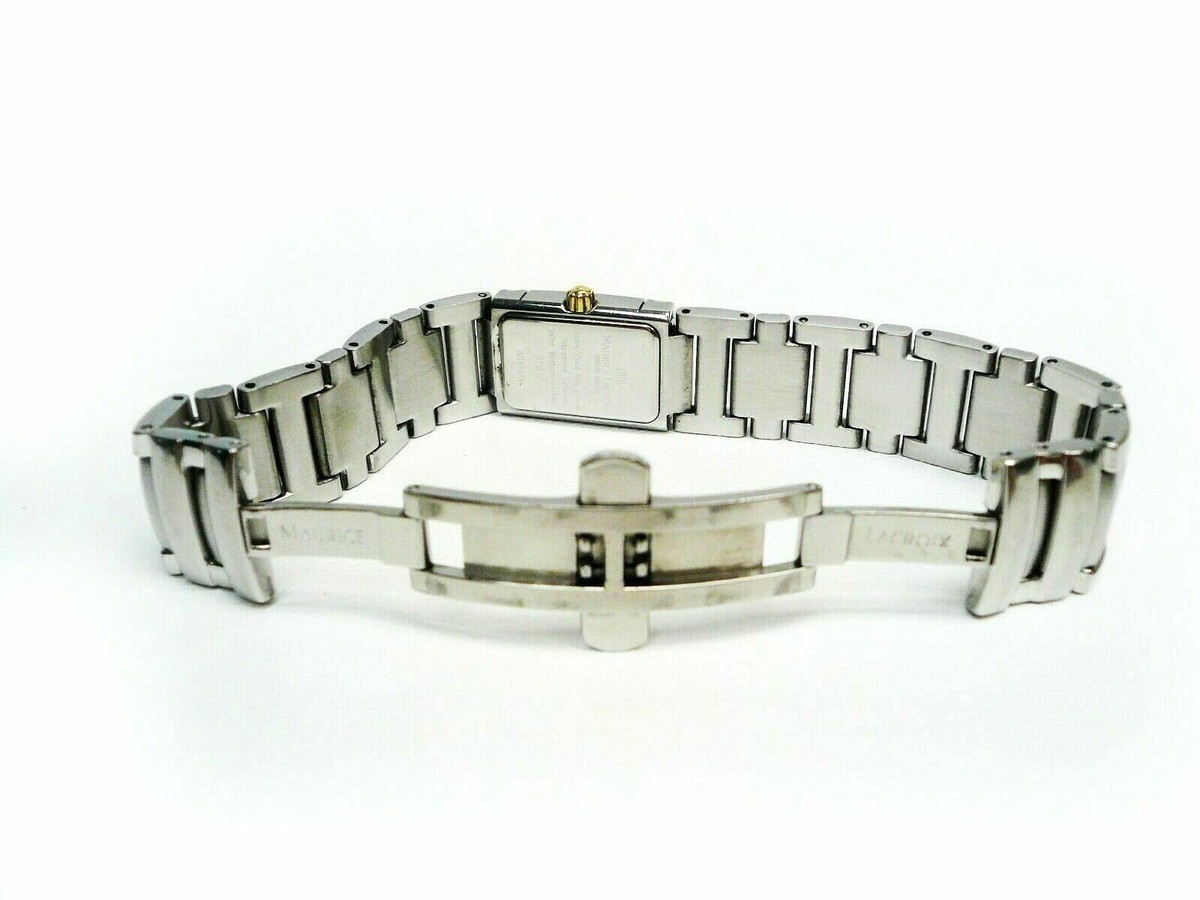 Maurice Lacroix 32823 18K Gold Inlay SS Quartz Bracelet