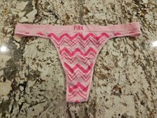 True Vintage Victoria's Secret PINK YOGA SEAMLESS Rare Thong Panties Medium