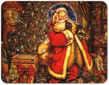 Old Time Christmas 8.5X11 Thin Flexible Magnetic Signs for Refrigerator/Locker