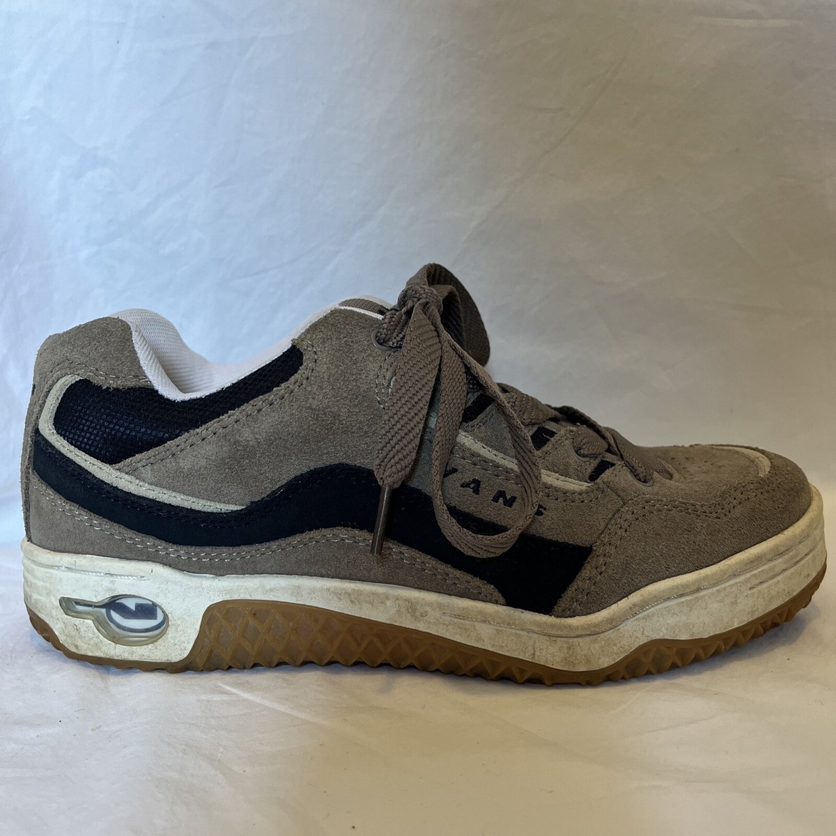 靴 Vans skate shoes tabloid Vintage Vans Tabloid 2 Skate Shoes Y2K Suede Taupe/Navy Men's Size