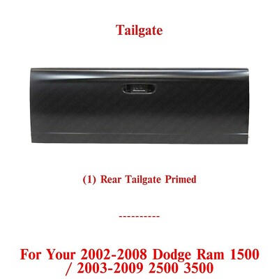 TRQ Tailgate Cable Set With Hardware – Compatible With 2002-2008 Dodge Ram 1500, 2500, 3500 Trucks (2-Piece Kit)