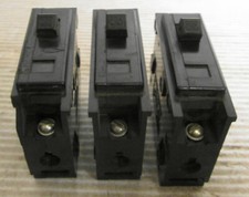 Westinghouse Type BA Circuit Breakers 1P 20A 120/240VAC Lot of 3 