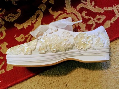 sparkle sneakers wedding