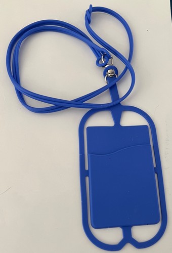 Choose Color: Phone Holder w/Lanyard and Card Pocket On Silicone Neck Strap - 第 8/14 張圖片
