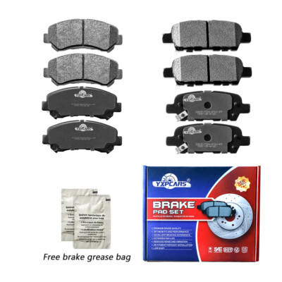 Front & Rear Ceramic Disc Brake Pads for Nissan Maxima Rogue Juke Sentra X-Trail