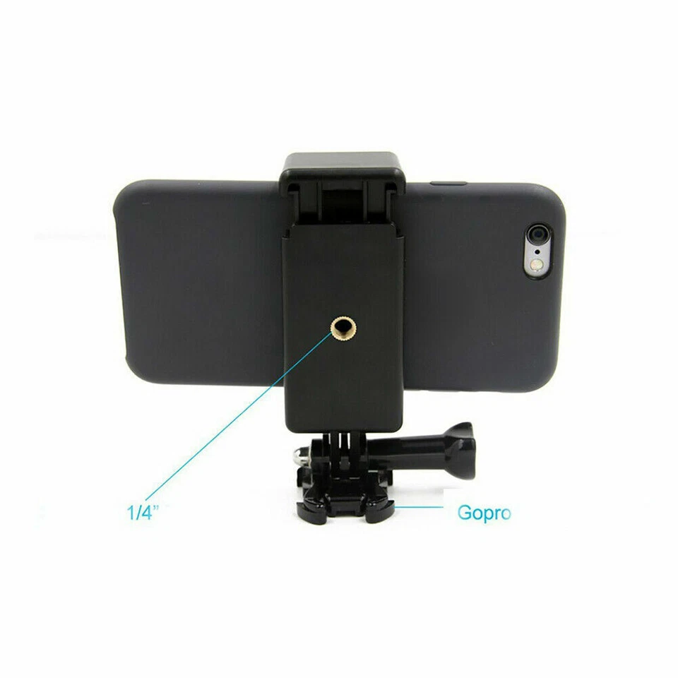 Phone Clip Mount Clamp Tripod Head Adapter for GoPro Hero 13 12 11 9 Accessories - Image 4 of 4