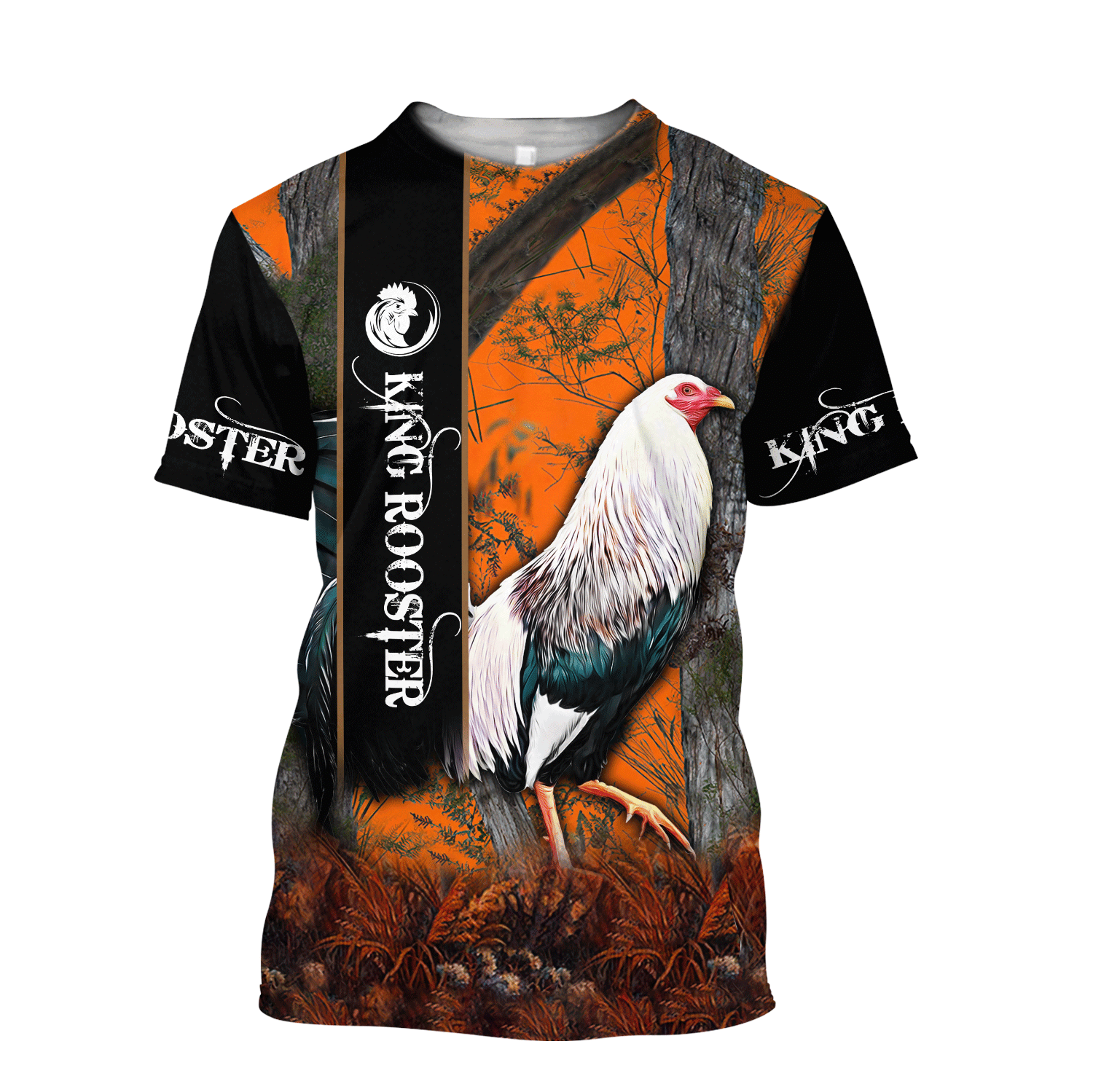 King Rooster Camo 3D All Over Printed Unisex T-shirt , T-Shirt with 3D Design