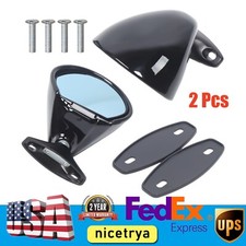 2 Pcs Universal Classic Car Door Side Mirror Rear View Mirror Plane Mirror Set