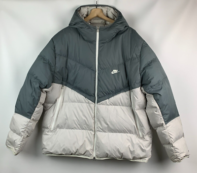 nike windrunner hooded zip puffer jacket