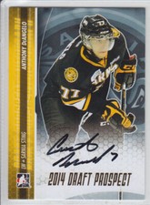 2014-15 ITG DRAFT PROSPECTS ANTHONY DeANGELO HARD AUTO GOLD /20 A-AD1 Autograph