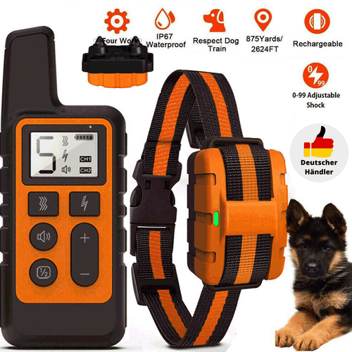Training Hund Ausbildung Erziehungshalsband Fernbedienung Ton Vibration Schock. - Bild 8 von 12
