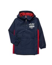 Tommy Hilfiger Boys Sz 4 Popover Logo Jacket