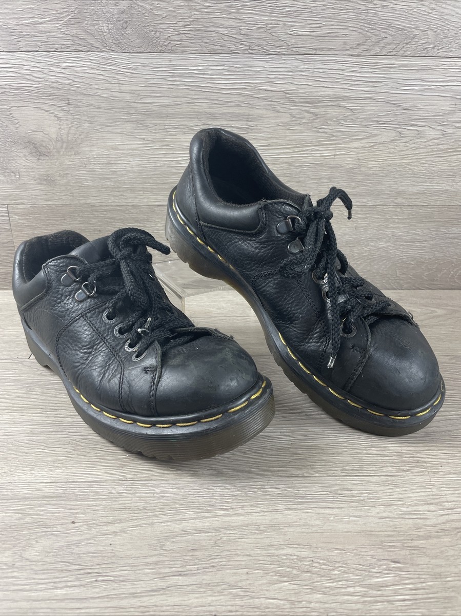 Dr. Martens Men's 8312 Black Leather Grizzly Chunky Oxford Shoes