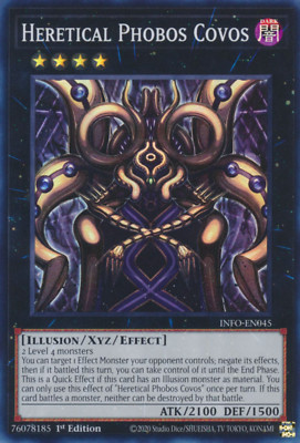 1X NM Heretical Phobos Covos - INFO-EN045 - Super Rare 1st Edition