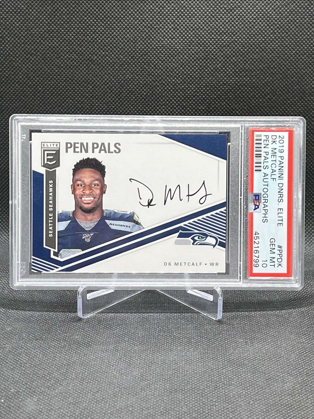 DK Metcalf Panini Donruss Elite Pen Pals Autographs #DK Base