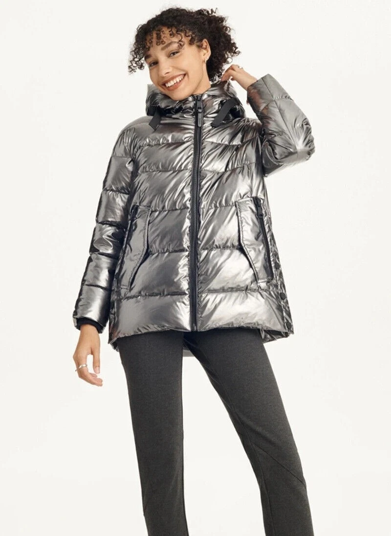 Women's Glossy Puffer Jacket