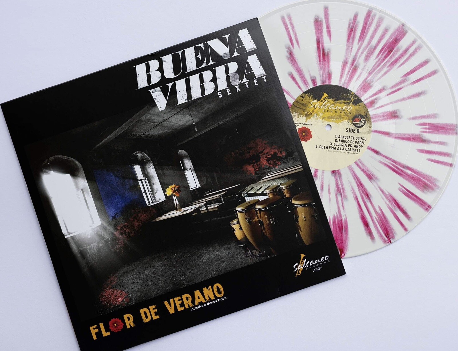 Buena Vibra Sextet - Flor De Verano (2022) White & Pink Vinyl