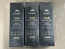 (Lot of 3) Elevate Hair Growth Oil Biotin 5% Minoxidil 2oz Repair Scalp Exp 2026