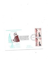 VISITA PAPA PAOLO VI A FATIMA  1967, BUSTA VIAGGIATA, BOLLI RETRO