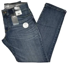 Lee #11375 NEW Men's Motion Flex Waistband Active Stretch Straight Taper Jeans