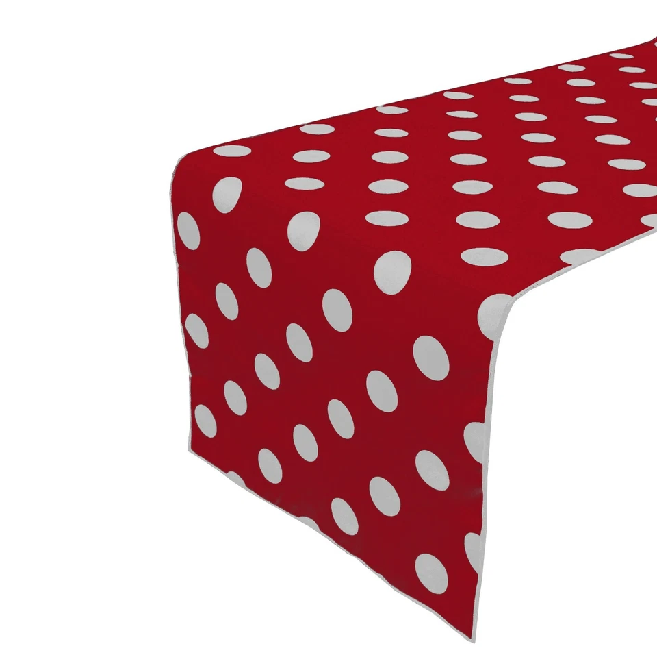 lovemyfabric Poly Cotton Polka Dots Table Runner for Birthdays/Special Events