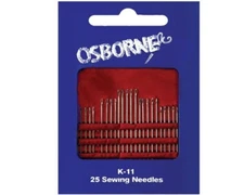 2 PACK: C.S. Osborne & Co. K-11 Hand Sewing Needle Card -25, asst. sizes (15028)