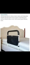 Bed Rail for Elderly Adults Safety with Adjustable Height Storage Pocket,300lb